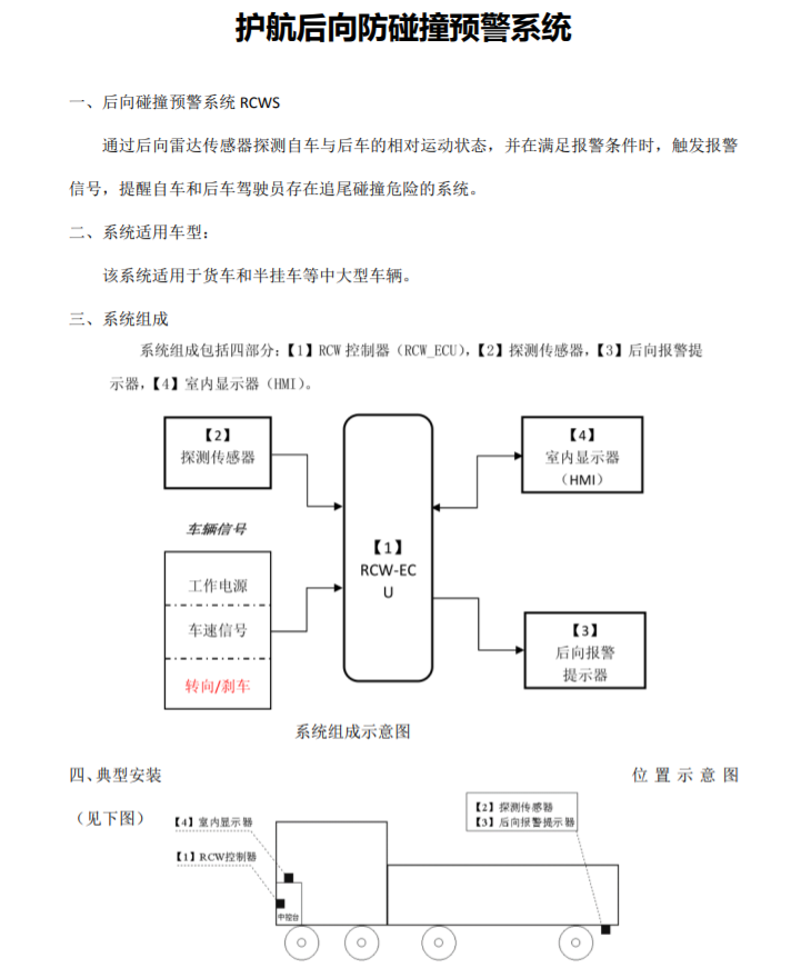 Rear Collision Warning System 